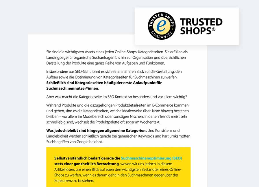TrustedShops Artikel